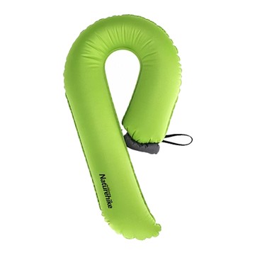 Naturehike 挪客 多功能旅行加長U型充氣頸枕 配手機支架 附眼罩  70 x 46cm  果綠色