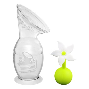 Haakaa 第二代小花真空吸力 150ml 矽膠集乳器  白色  1組