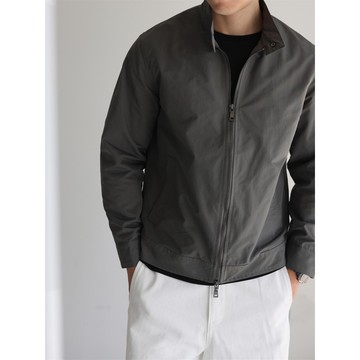 美式設計高級感立領機車夾克男 春秋季2025新款潮牌痞帥外套男