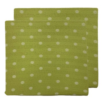 J&N 圓點彈性立體坐墊 2入組 綠色 辦公室坐墊 居家坐墊  55 x 55 x 5cm