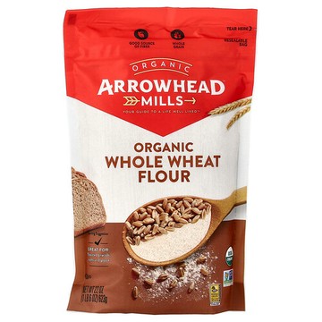 Arrowhead Mills, 有機全麥面粉，石磨，22 盎司（623 克）