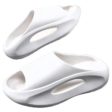 bebehome 舒適厚底時尚外出拖鞋 白色 EVA材質  42-43