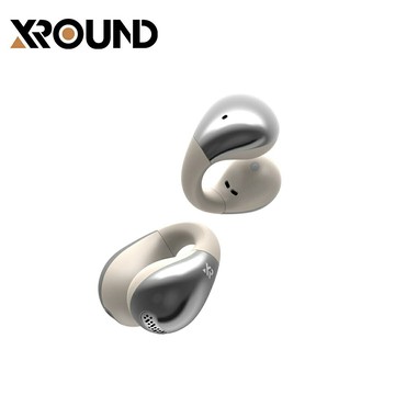 【XROUND】VeraClip 開放式耳夾耳機｜香檳銀【三井3C】