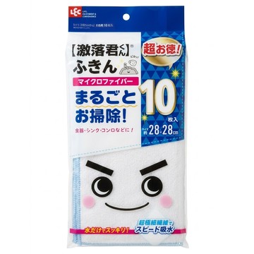 LEC 激落超吸水抹布 S-415 10入  28 x 28cm  1包