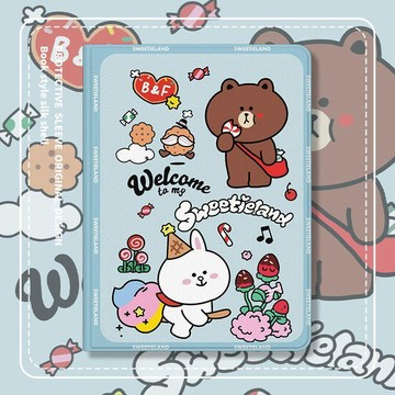 【限時優惠🏆】line friends布朗熊平板殼 ipad2022保護套 air548/9/10平板保護殼