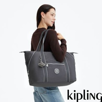 Kipling 月光灰拉桿旅行袋-ART M