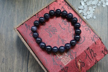 藍砂石手串天然水晶手鏈禮盒版