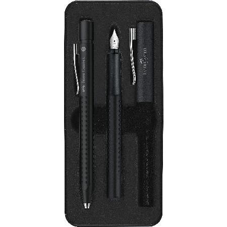 Faber-Castell Fountain pen M  Ballpoint pen set Grip 2010 Black