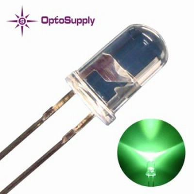 LED 砲弾型 5mm LIME OptoSupply OSC64L5111A 20個