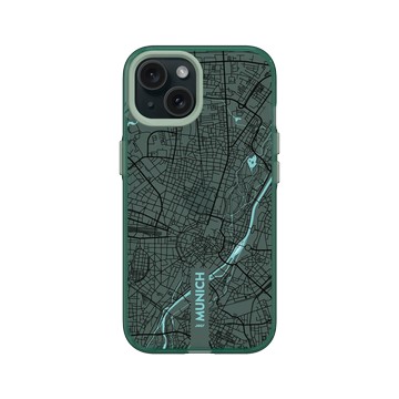 iPhone 15 Clear 憂墨綠 - JOCR - Munich (Black Logo)