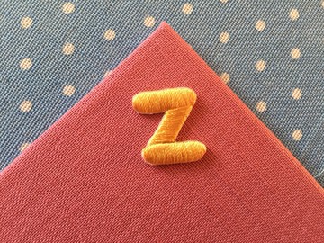 繡布貼 - 英文字母系列 - 大寫Z