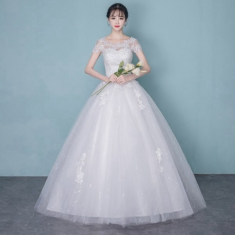 ウェディグドレス マタニティドレス 白 花嫁 二次会 ワンピース 大きいサイズ ドレス 結婚式 パーティードレス ロングドレス 安い 袖あり 送料無料 通販 Lineポイント最大get Lineショッピング