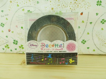 【震撼精品百貨】Micky Mouse 米奇/米妮  膠帶-黑S 震撼日式精品百貨