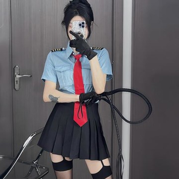 性感純欲萬圣空姐裝女警制服御姐辣妹網紅主播機師慶典裝cosplay