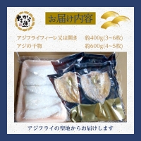 アジフライ＆金の干し魚(あじ)の味くらべセット