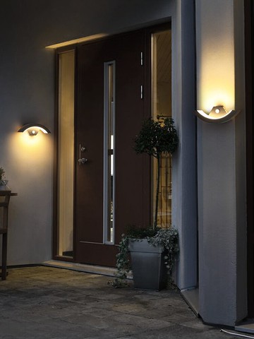 戶外防水壁燈led人體感應臥室床頭客廳過道燈室外花園庭院外墻燈