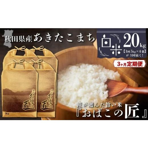 ふるさと納税 秋田県 大仙市 秋田県産おばこの匠あきたこまち　20kg （5kg×4袋）白米