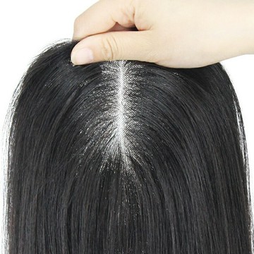 【巴黎精品】現貨+預購 女真髮髮片中長假髮透氣假髮片輕量隱形增髮量假髮接髮-全手織遮白髮補髮片a1bm1