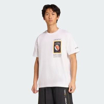 【adidas 愛迪達】 NATIONAL GEOGRAPHIC UF 短袖上衣 T恤 吸濕排汗 男/女 KC2349