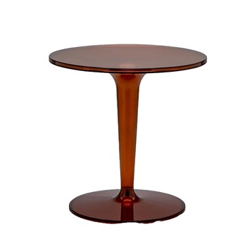 KUIBAO 快豹生活 Muni北歐現代透明邊几  透明茶色  1個