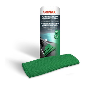SONAX 玻璃·車內美容巾 玻璃美容巾 華夫格玻璃布 玻璃 內裝 清潔布 德國原裝【官方直送】
