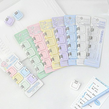 可站立方形夾 4入組 6入組 裝訂夾 便簽夾 收納夾 留言夾 文件夾 夾子 開學季 辦公事務【BlueCat】【RC5506】