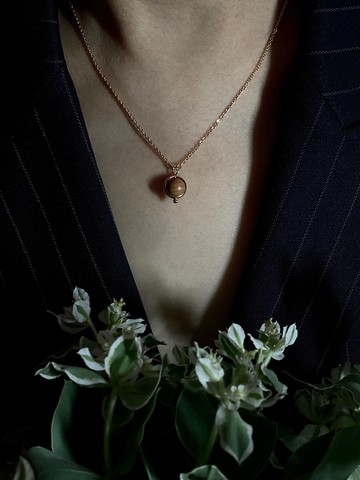 Jupiter (手工打磨木球頸鏈)