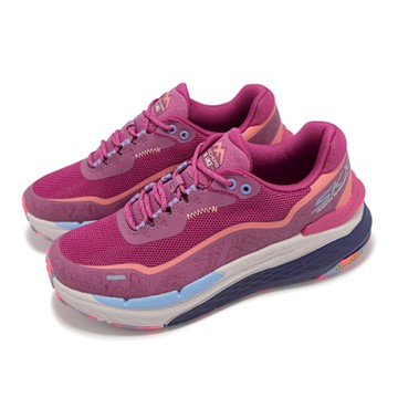 Skechers 越野跑鞋 Max Cushioning Elite Trail 2 女鞋 桃紅 防潑水 戶外 緩衝 129166RAS