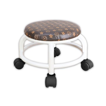 LOGIS邏爵家具－萬向輪矮凳 滑輪椅凳 矮凳 凳子  腳凳 圓凳  小圓椅  穿鞋凳【VG-1】