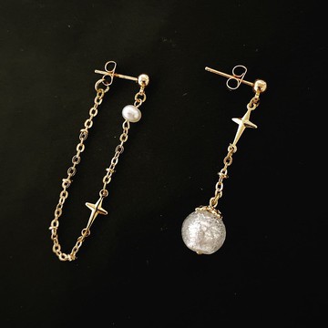 【Cinnamonmon 希娜夢夢 香氛飾品】許願星 精油瓶耳環