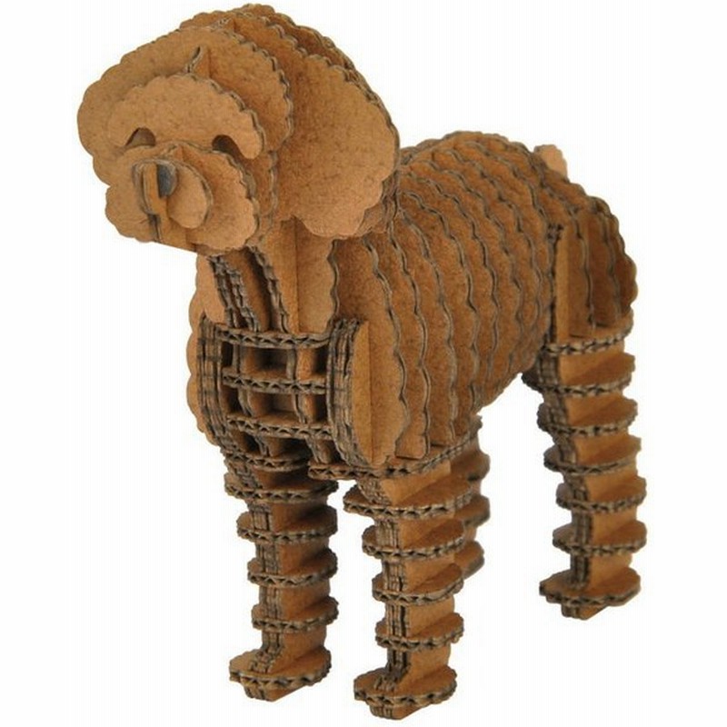 ハコモ Hacomo Grid トイプードル ペーパークラフト 工作キット 子供 おもちゃ 誕生日 プレゼント 小学生 ダンボール工作 知育玩具 小学校 通販 Lineポイント最大get Lineショッピング