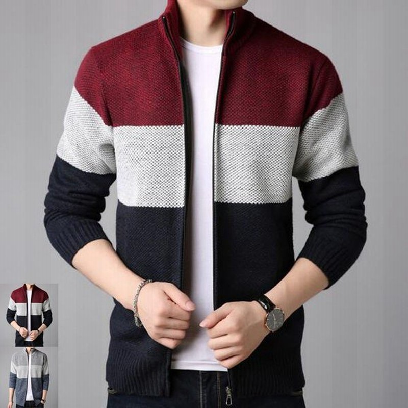 ニット セーターカットソーカーディガン メンズ裏ボア裏起毛厚手フーディ コートジャケット ボタン秋冬 通販 Lineポイント最大0 5 Get Lineショッピング