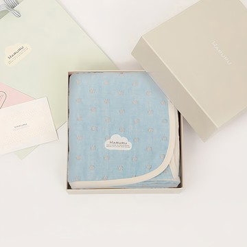 MARURU 六層紗被 禮盒組  M  北歐星空 藍色