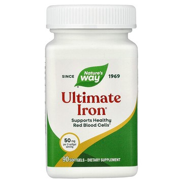 Nature's Way, Ultimate Iron®，90 粒軟膠囊