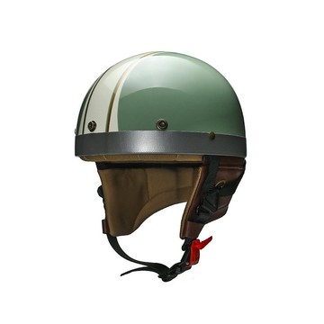 MODER摩德-EMMA艾瑪(小羊皮)半罩安全帽-亮光灰漠綠