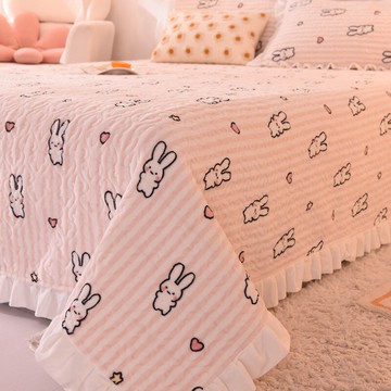 冬季牛奶絨床蓋單件新款榻榻米床單三件套冬季炕蓋水晶絨加絨