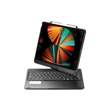 適用蘋果iPadPro 12.9寸平板藍牙鍵盤360度旋轉觸摸背光藍牙鍵盤