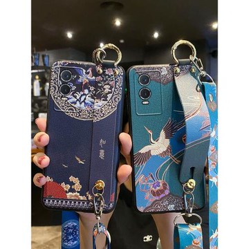 適用vivoy76s手機殼如意腕帶vivo保護y76s硅膠套t1版全包邊V2156A防摔5G軟殼voviy女viviy男vovoy外殼s5g掛繩