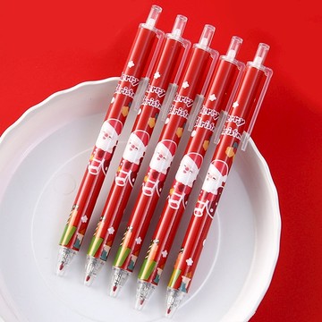 聖誕按壓筆  聖誕節文具禮品 聖誕節 耶誕節 可愛造型筆 交換禮物 聖誕禮物 按動原子筆 廣告筆 學生文具 6573