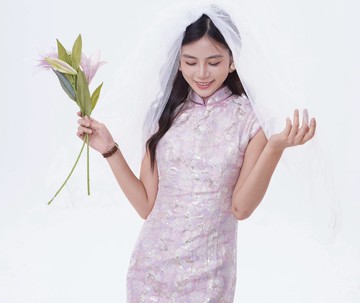 【宴爾】新中式復古中國風 高定鎏金/提花織錦緞旗袍