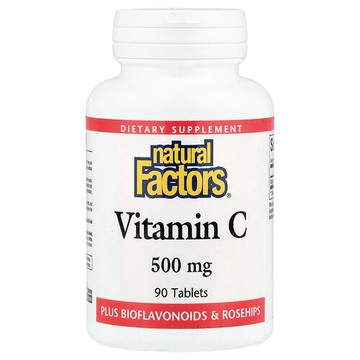 Natural Factors, 維生素 C，500 毫克，90 片
