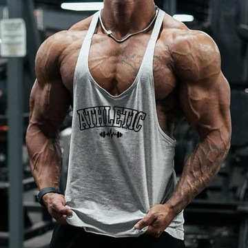 新品【夏季】坦克背心健身運動背心男士運動休閒夏季薄款工字背心新款舒適