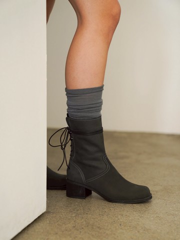 Back Lace-Up Boots D22F03-GR