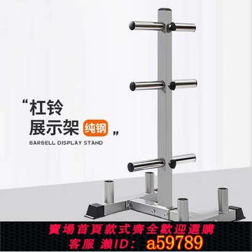 【全網低價 可打統編】槓鈴片大孔架小孔鈴片放置架子儲存啞鈴槓鈴收納家用健身房展示架