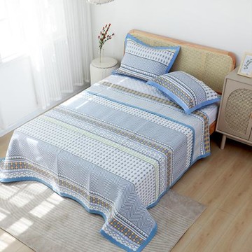 榻榻米床蓋三件套四季純棉床單枕套雙面防滑加厚加大八層全棉鋪蓋