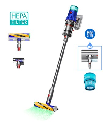Dyson V12 Detect Slim™ Fluffy 輕量無線吸塵器 (升級版配洗地配件組)