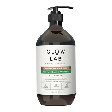 GLOW LAB Body Wash Soothing Oat Milk Tonka 沐浴露 零陵豆 + 香草  900ml  1件