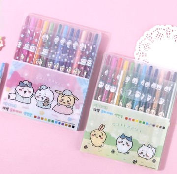 吉伊卡哇 旋轉蠟筆(12色)-睡衣派對/踏青