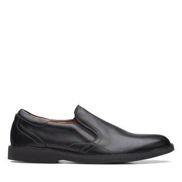 Clarks 摩登經典-  Malwood Easy微尖頭設計套穿輕量樂福鞋(黑色) CLM68234C