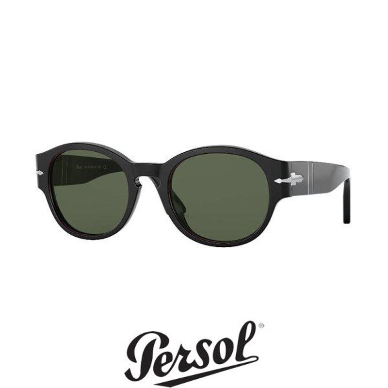 Persol ペルソール ボストンタイプ 3230S Col.95/31 (フレーム:黒、レ